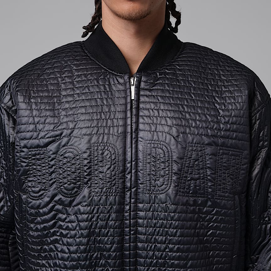 Jordan Flight Men's Nylon Varsity Jacket Black