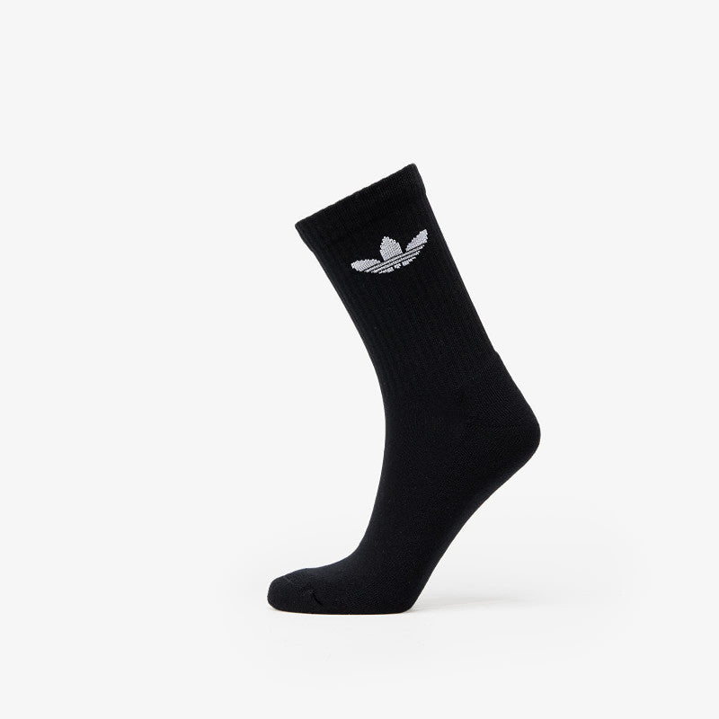 adidas Trefoil Cushion Crew Sock 6-Pack Black/ White/ Medium Grey Heather