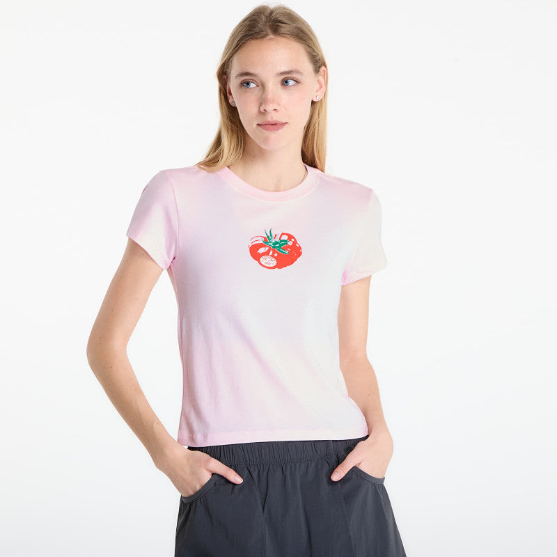 Nike Sportswear Chill Knit Women's Slim Cropped T-Shirt Pink Foam