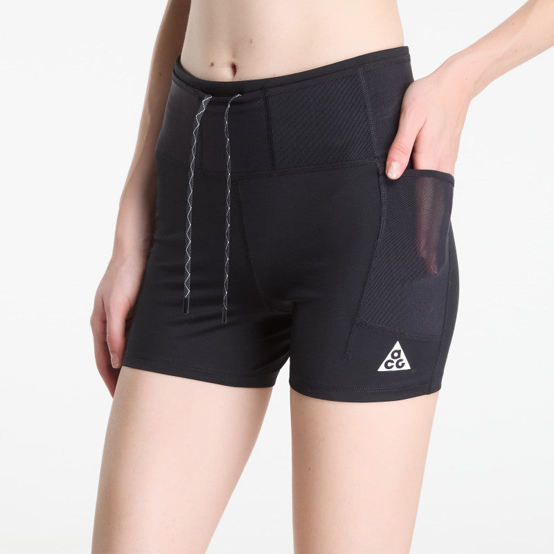 Nike ACG Women's Dri-FIT High-Waisted 4" Trail Running Shorts Black/ Summit White