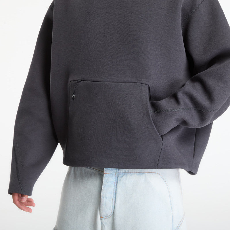 Nike Tech Men's Fleece Pullover Hoodie Anthracite/ Black