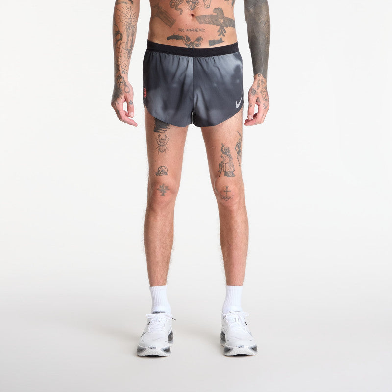 Nike AeroSwift Men's Dri-FIT ADV 2" Brief-Lined Running Shorts Black/ Dk Smoke Grey/ Bright Crimson