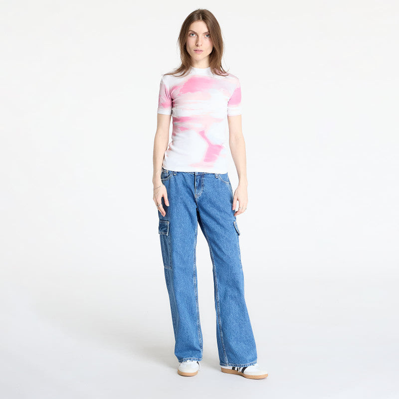 Calvin Klein Jeans Rib Tee White
