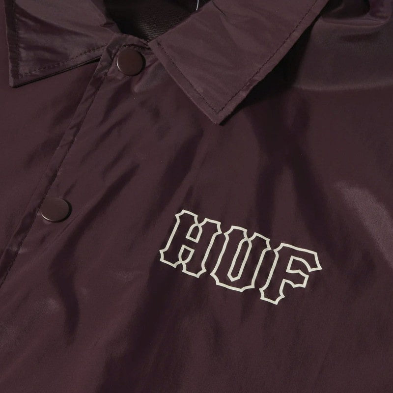 HUF Set H Coaches Jacket Eggplant