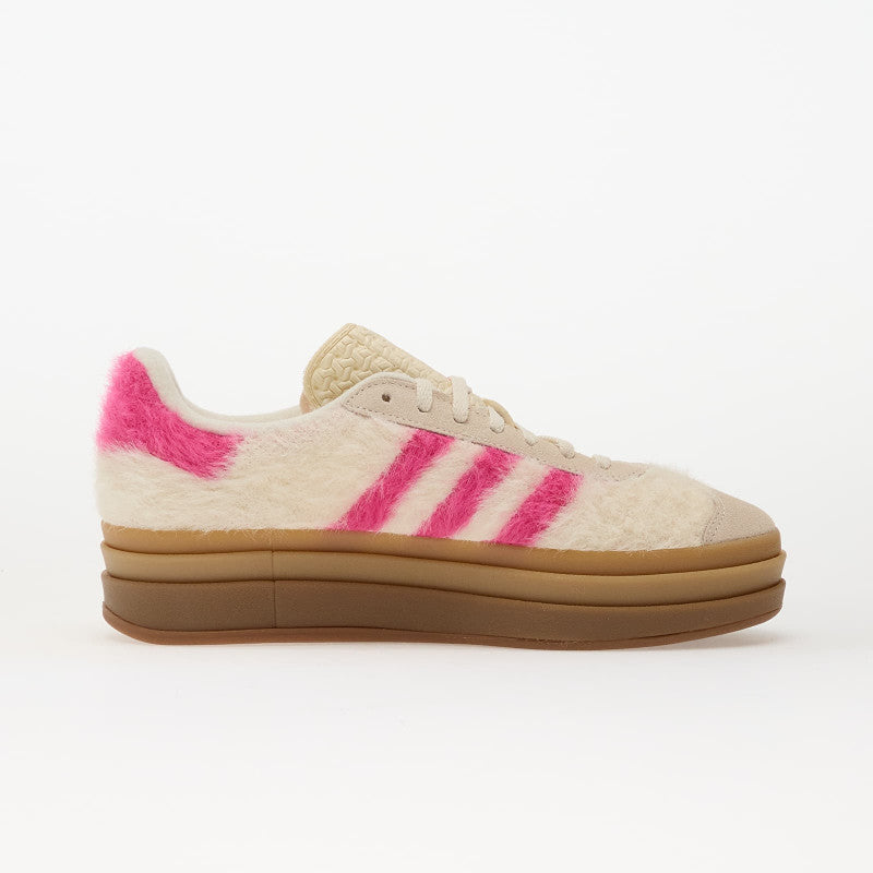 adidas Gazelle Bold Wmns Crew White/ Shock Pink/ Gold Metallic