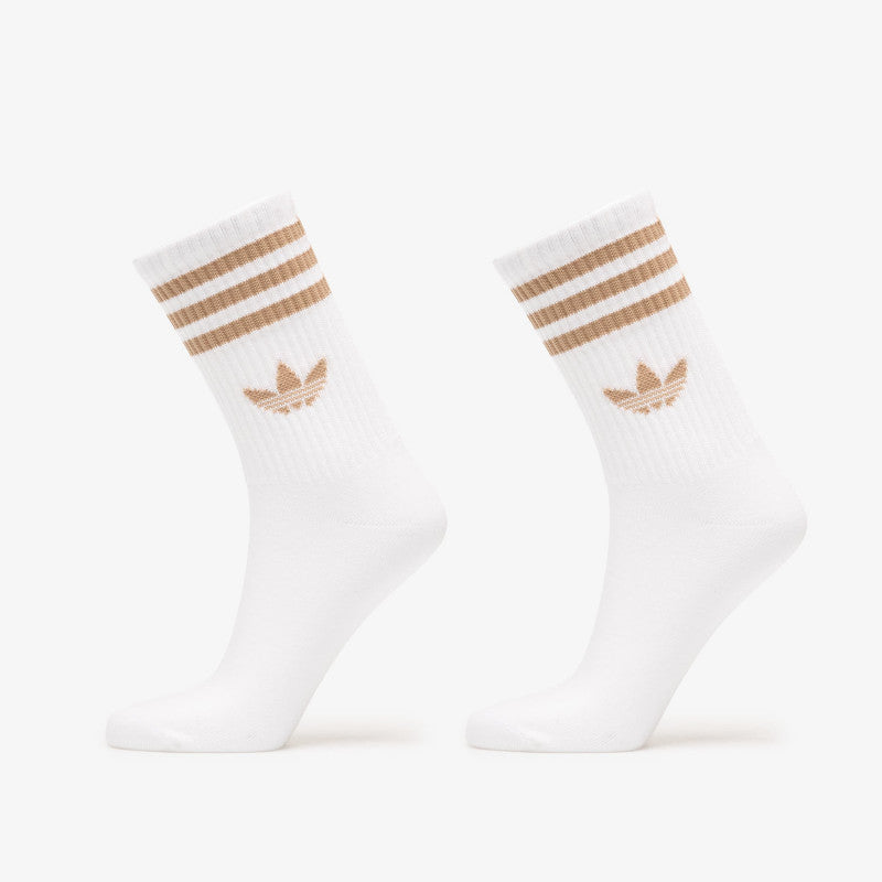 adidas 3-Stripes Crew Socks 3-Pack White/ Cardboard