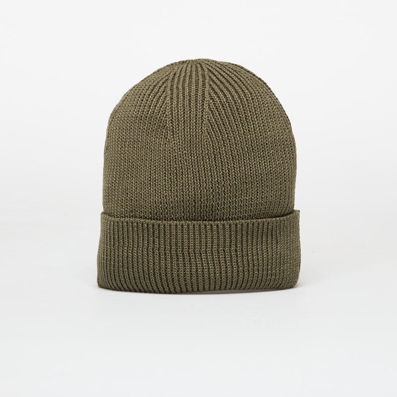 adidas Everyday Icons Beanie With Tonal Metal Trefoil Olive Strata