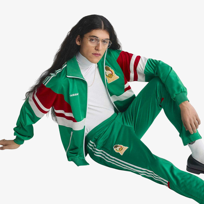 adidas Mexico Track Tracksuit Bottoms 1986 Green