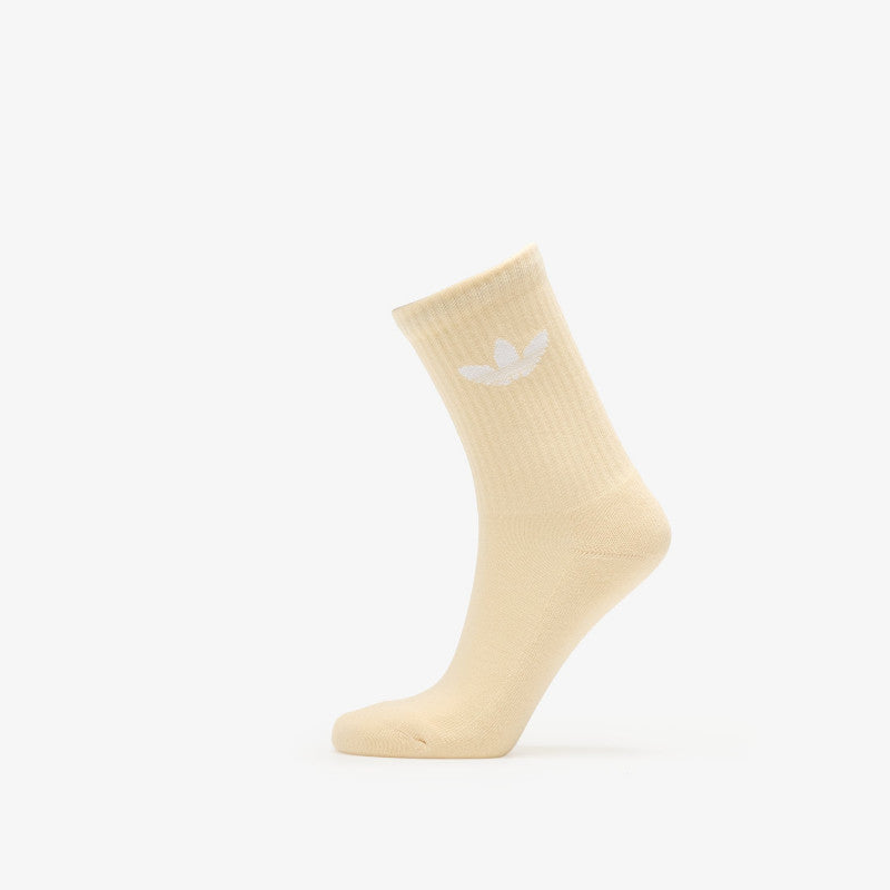 adidas Trefoil Cushion Crew Socks 6-Pack Cream White/ Wonder Quartz