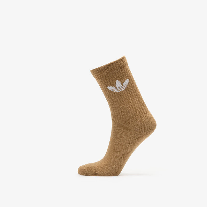 adidas Trefoil Cushion Crew Socks 6-Pack Cream White/ Wonder Quartz