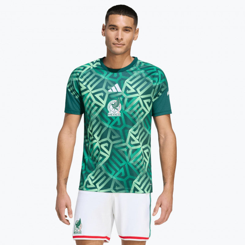 adidas Mexico 26 Home Pre Match Jersey Aurora Ivy