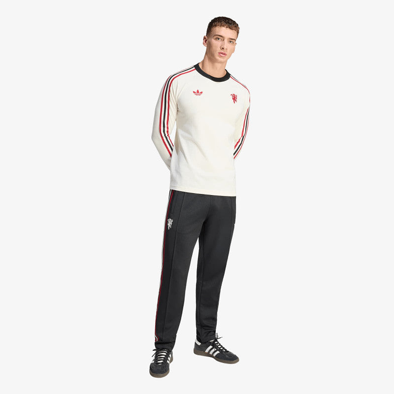 adidas Manchester United Originals Long Sleeve T-Shirt Off White