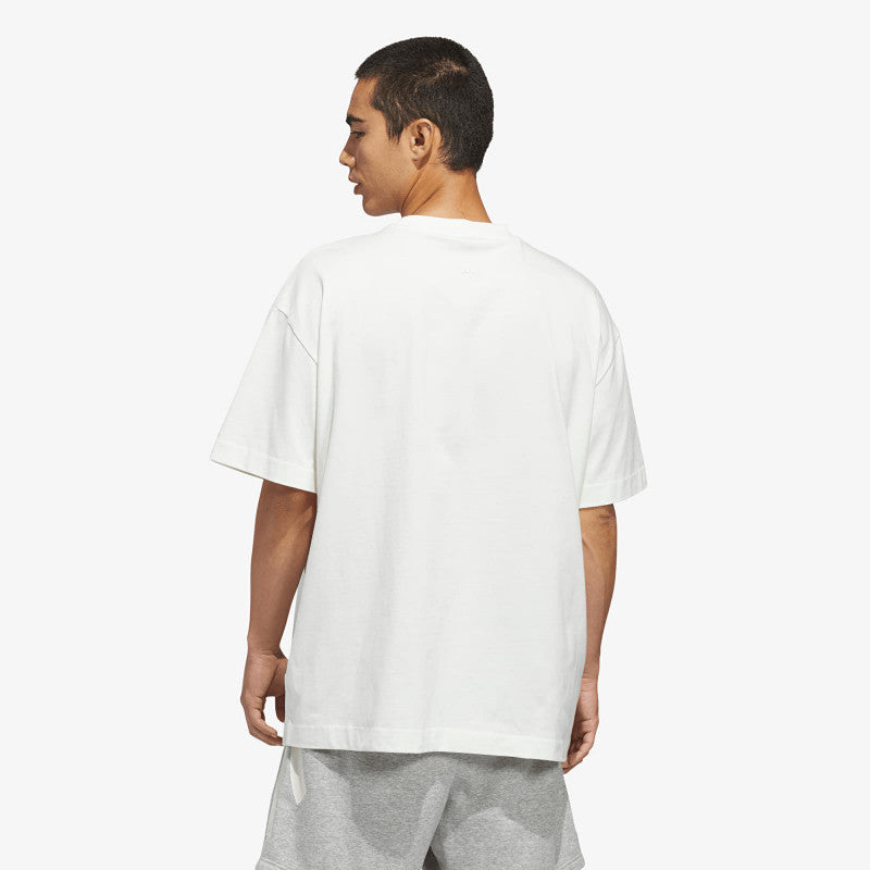 adidas Basketball T-Shirt (Gender Neutral) Off White/ Black