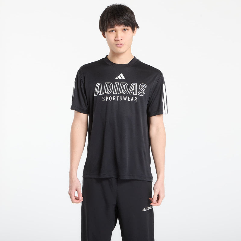 adidas House Of Tiro Wordmark T-Shirt Black/ White