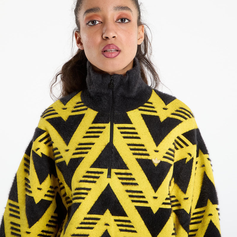 adidas Knitted Half-Zip Sweater Eqt Yellow