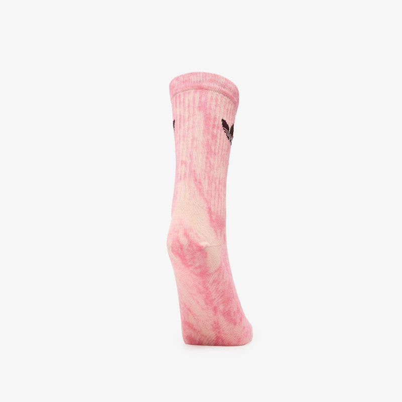 adidas Tie Dye Crew Socks 3 Pairs Blush Pink/ Purple Rush/ White