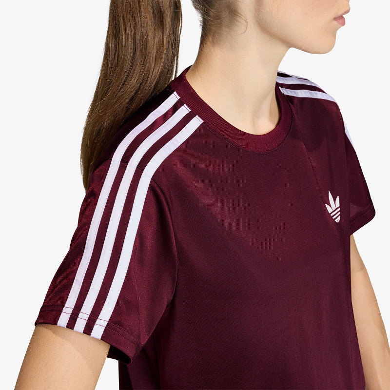 adidas Firebird T-Shirt Maroon/ Off White