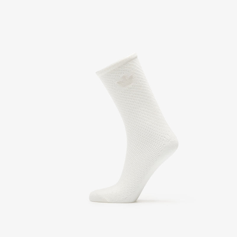 adidas Crochet Crew Socks 2 Pairs Off White/ Black