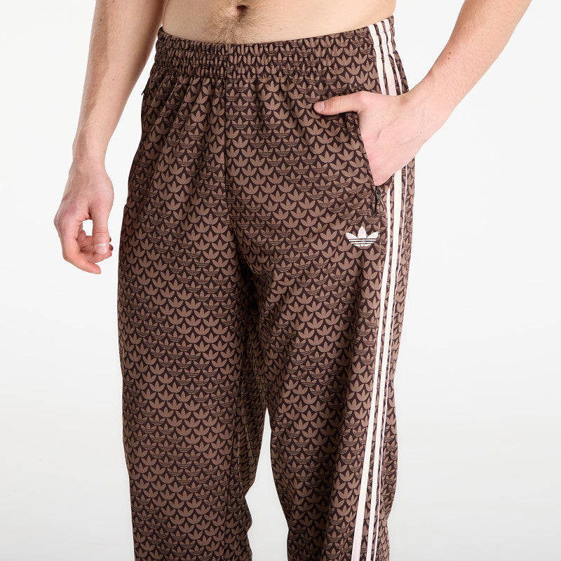 adidas Firebird Loose Monogram Track Tracksuit Bottoms Aurora Coffee/ Earth Strata/ Sandy Pink