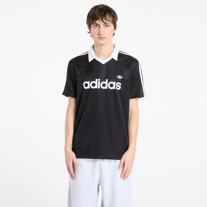 adidas Archive Collar Engineered Jersey Black