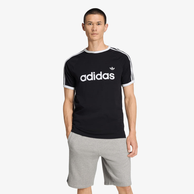 adidas 3-Stripes Slim Ringer T-Shirt Black