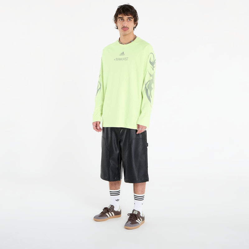 adidas Adilenium Season 4 Teamgeist Graphic Long Sleeve T-Shirt Almost Lime