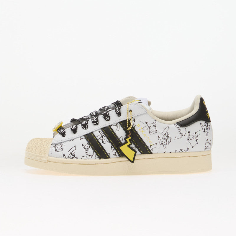 adidas x Pokemon Superstar II (Pikachu) Cloud White/ Core Black/ Gold Metallic 42
