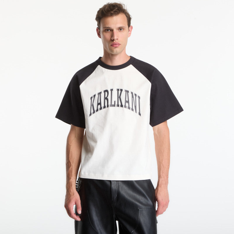 Karl Kani Sport College Boxy Raglan T-Shirt White