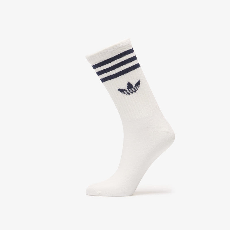 adidas 3 Stripes Crew Socks 3 Pairs Night Indigo/ Team Victory Red/ Collegiate Green