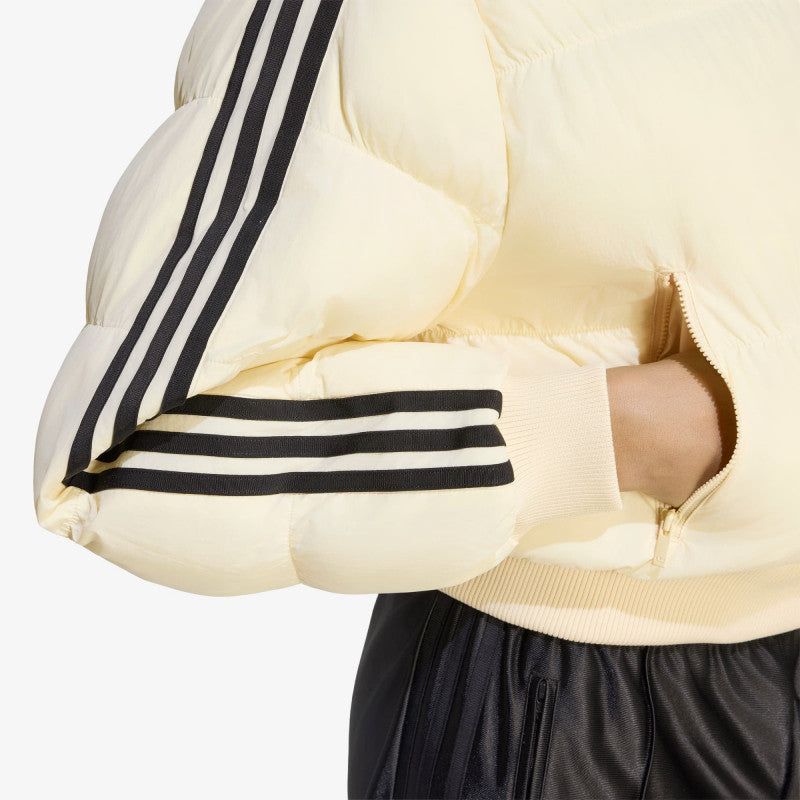 puchowa adidas Adicolor Short Puffer Jacket Warm Vanilla