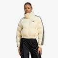puchowa adidas Adicolor Short Puffer Jacket Warm Vanilla