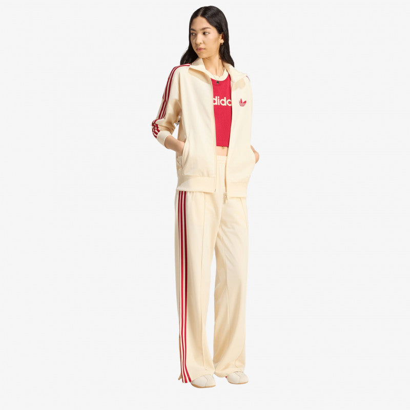 adidas Firebird Track Top Loose Warm Vanilla/ Team Victory Red