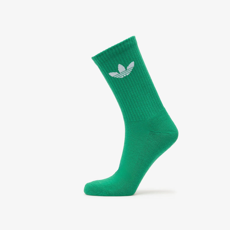 adidas Trefoil Crew Socks 10-Pack Blue/ Green/ Better Scarlet