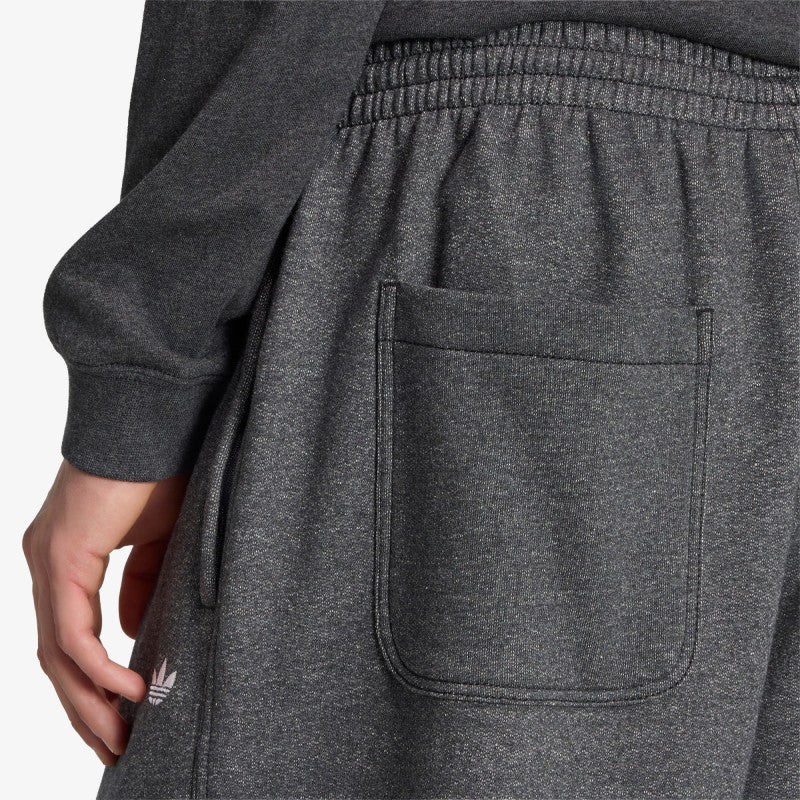 adidas Trefoil Essentials Melange Baggy Open Hem Dark Grey Heather