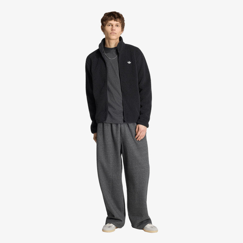 adidas Trefoil Essentials Melange Baggy Open Hem Dark Grey Heather