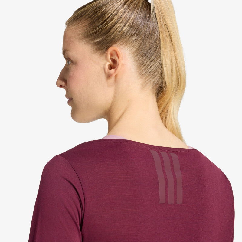 adidas Motion Long Sleeve Maroon