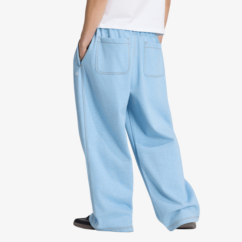 adidas Trefoil Essentials Melange Baggy Open Hem Pants Light Blue Mel