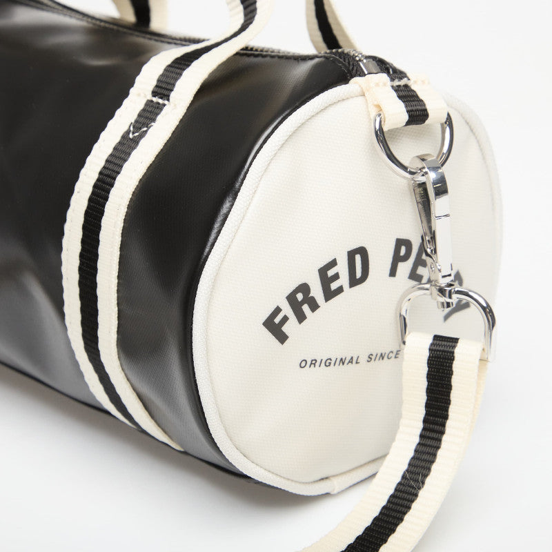 Fred Perry Classic Mini Barrel Bag Black/ Ecru