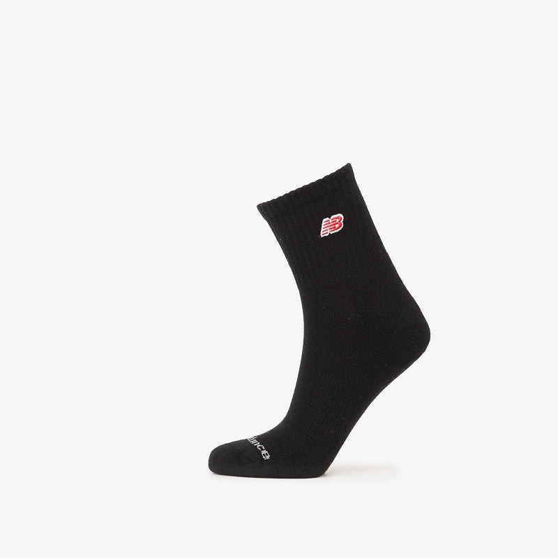 New Balance Red Patch Logo Ankle 3-Pack Black