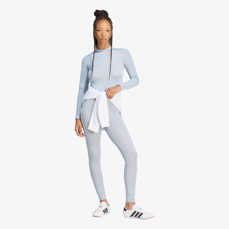adidas Adiluna Season 2 x Jennie Sheer Long Sleeve Tee Wonder Blue