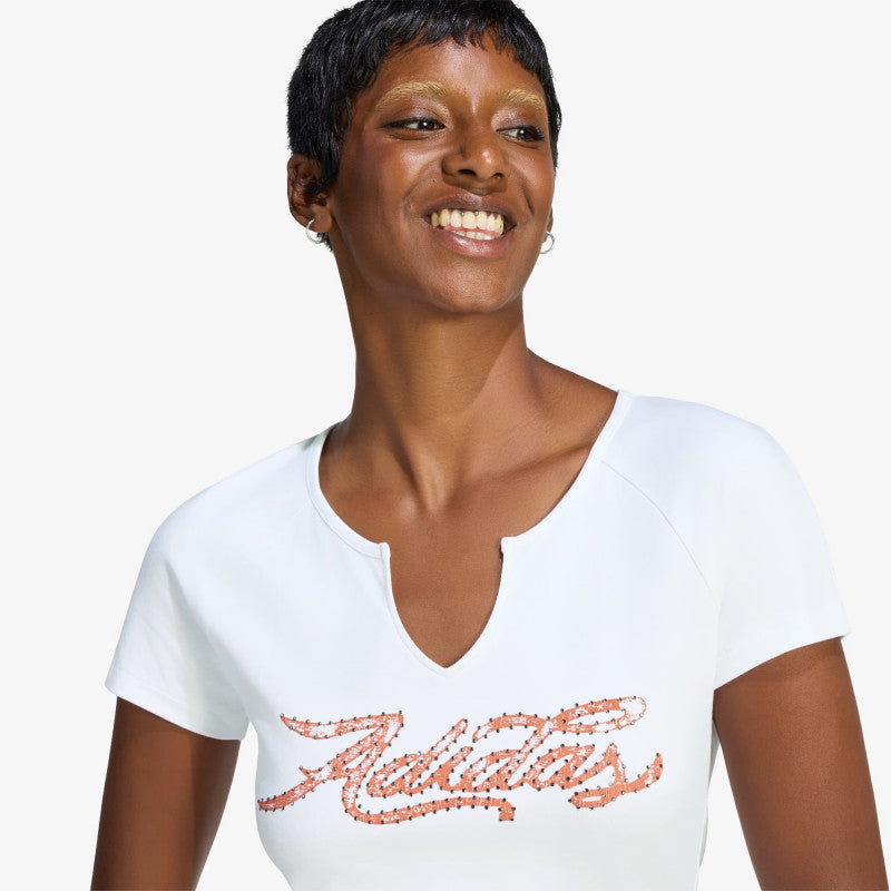 adidas Graphic Slim T-Shirt White