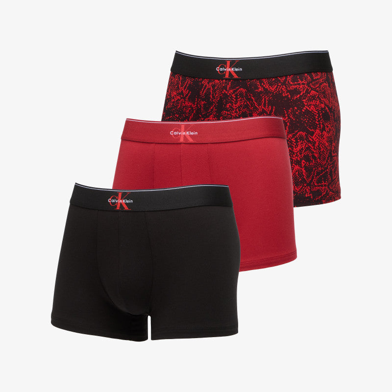 Bokserki Calvin Klein Trunk 3-Pack Red