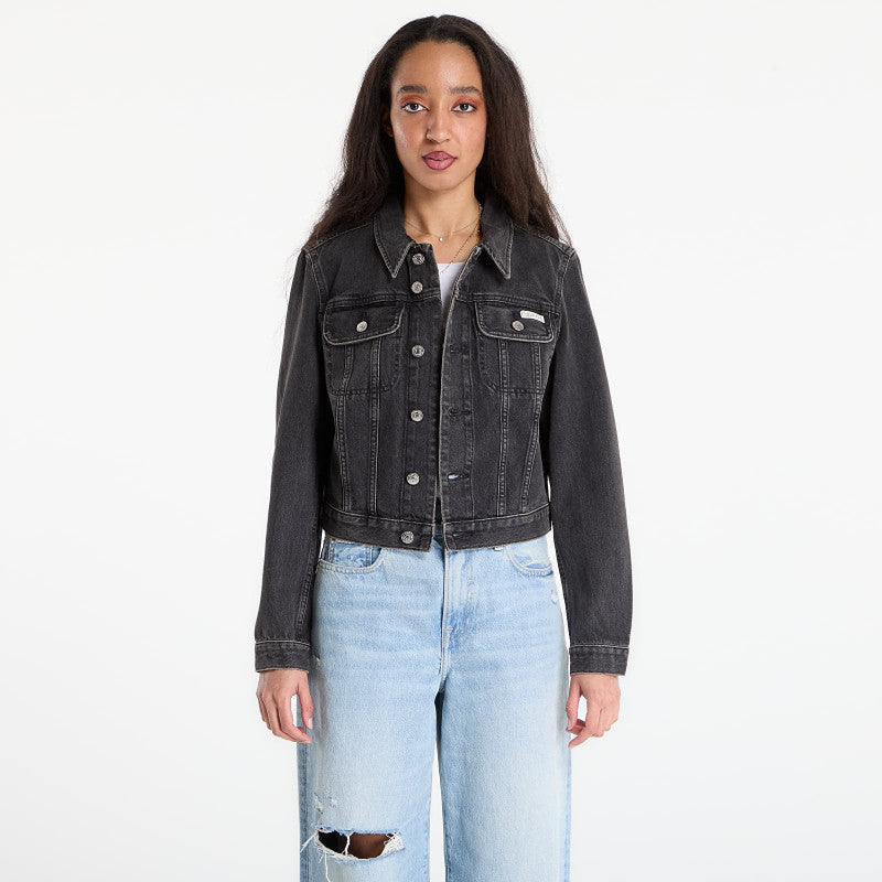 Calvin Klein Jeans Cropped 90S Denim Jacket Black