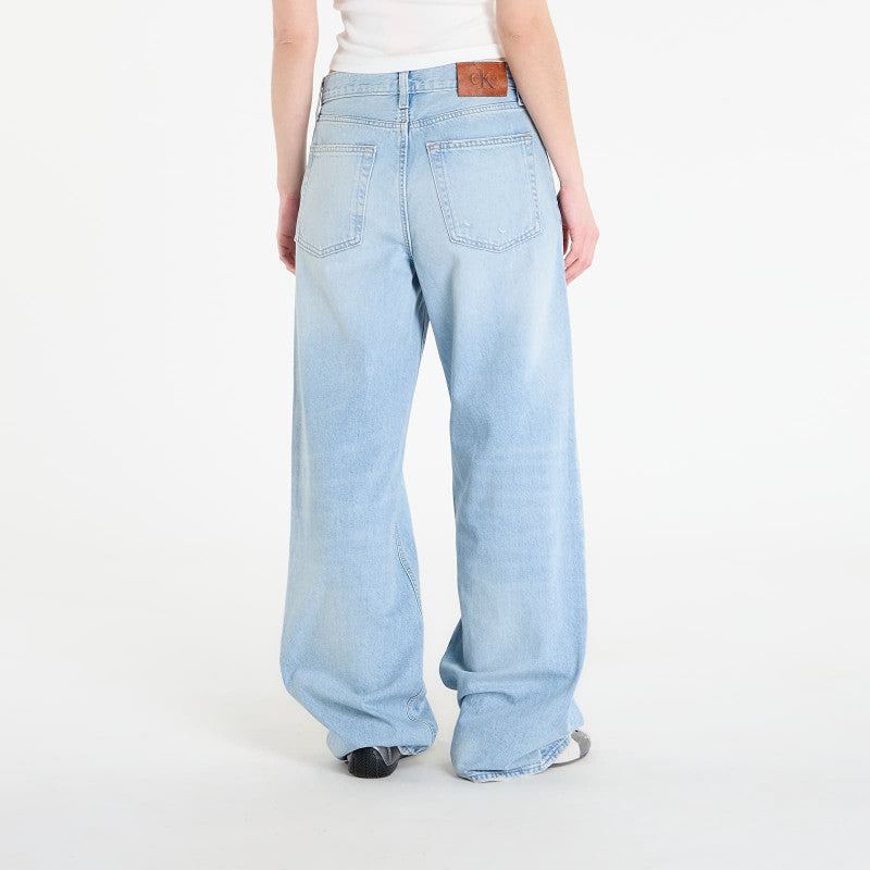 Jeansy Calvin Klein Jeans Low Rise Baggy Ramshead Blue