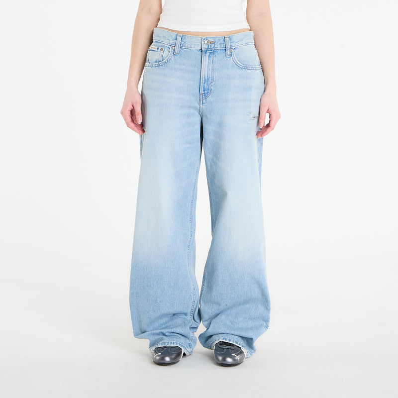 Jeansy Calvin Klein Jeans Low Rise Baggy Ramshead Blue