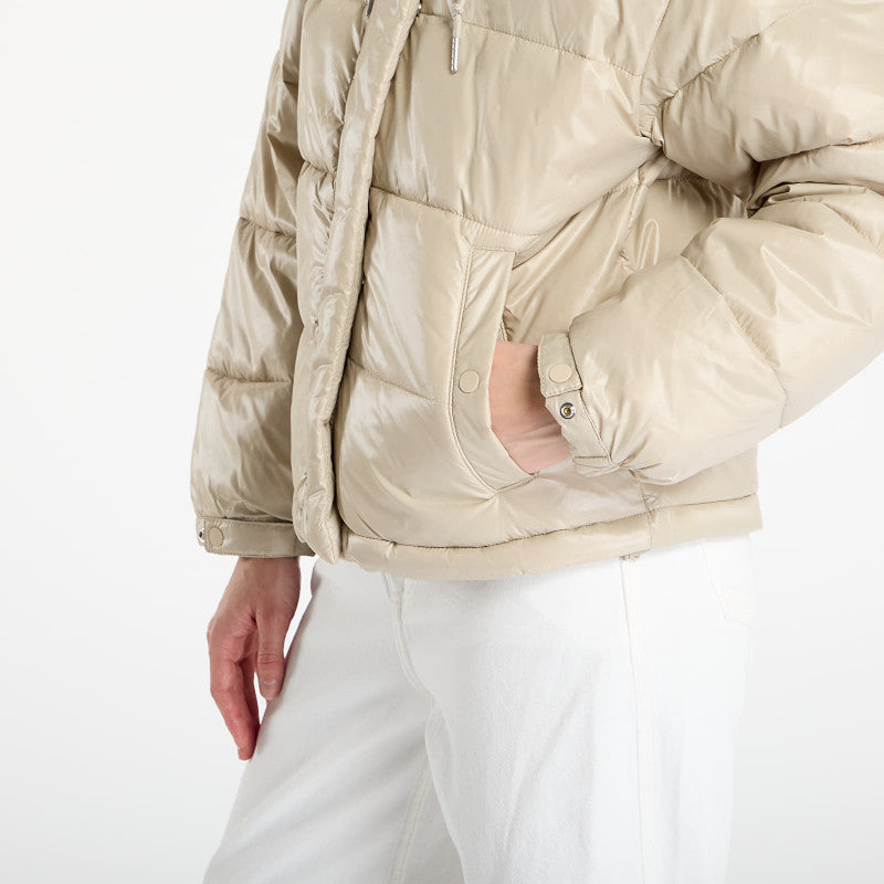 Calvin Klein Jeans Shine Puffer Jacket Brown