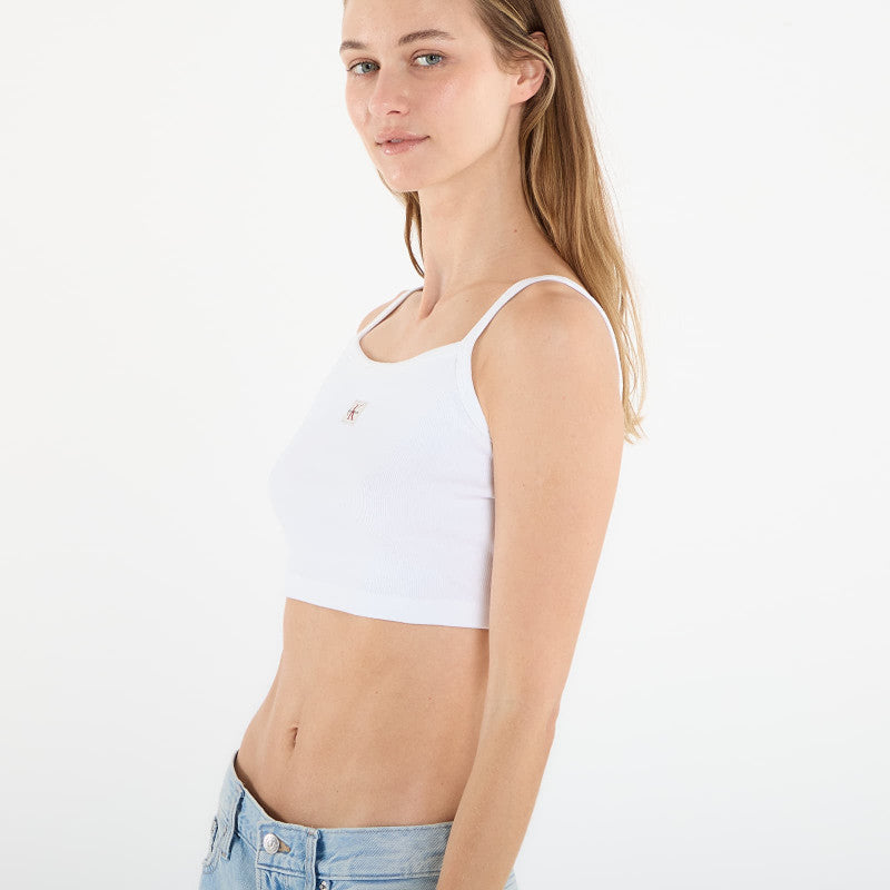 Calvin Klein Jeans Woven Label 2X2 Baby White