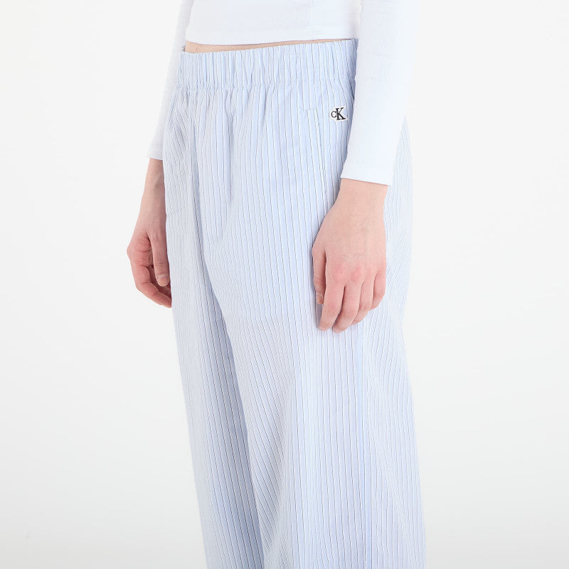 Calvin Klein Jeans Poplin Ewaist Pull O Pants Blue