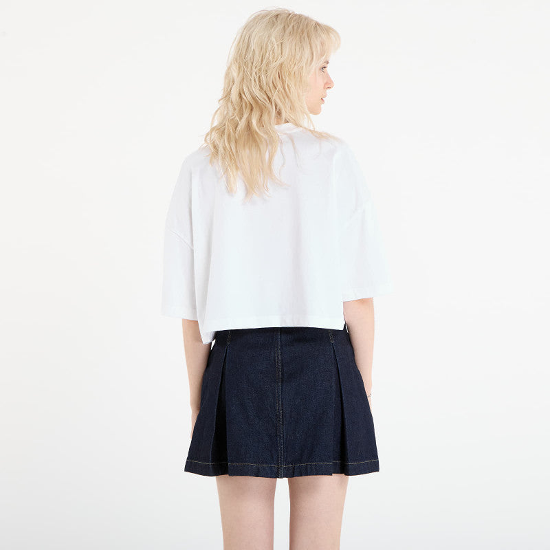 Calvin Klein Jeans Ss Cropped Boxy Heri Tee White