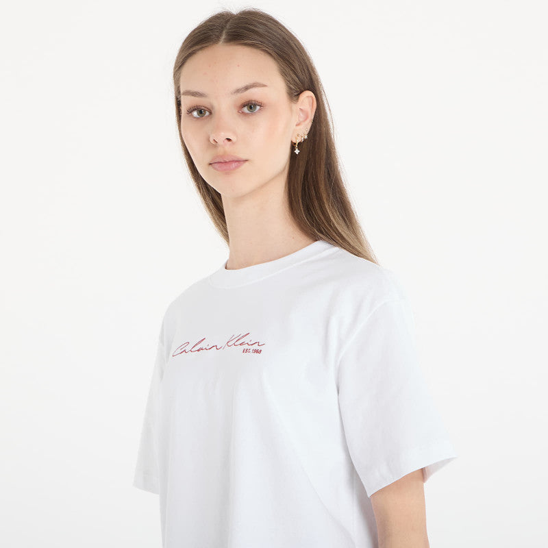 Calvin Klein Jeans Ss Graphic Boxy Tee White